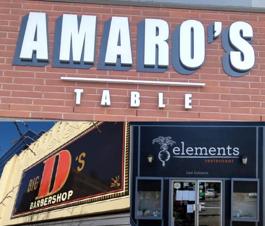 amaro's table sign